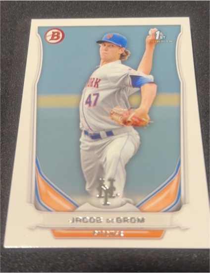 2011 Bowman Draft #BDP47 Jacob deGrom — front