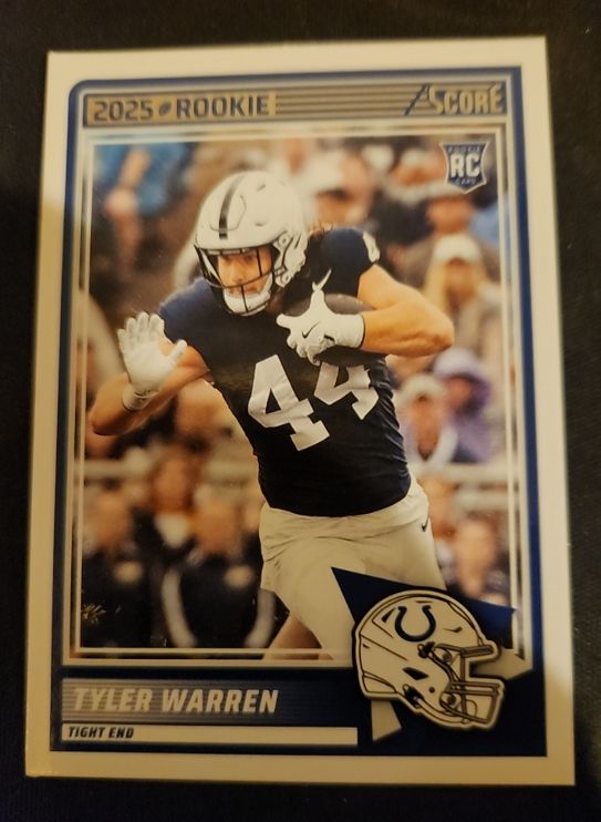 2025 Score Rookie Tyler Warren — front