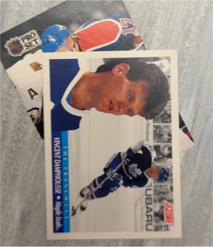 1991 Score #91 Vincent Damphousse — front