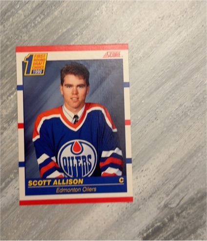 1990 Score #1 Scott Allison — front