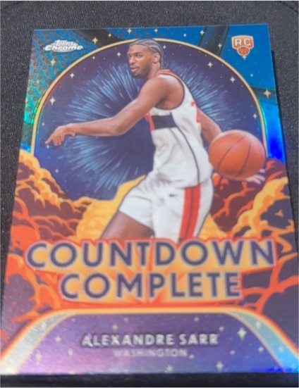 2022 Topps Chrome Countdown Complete #CC-1 Alexandre Sarr — front