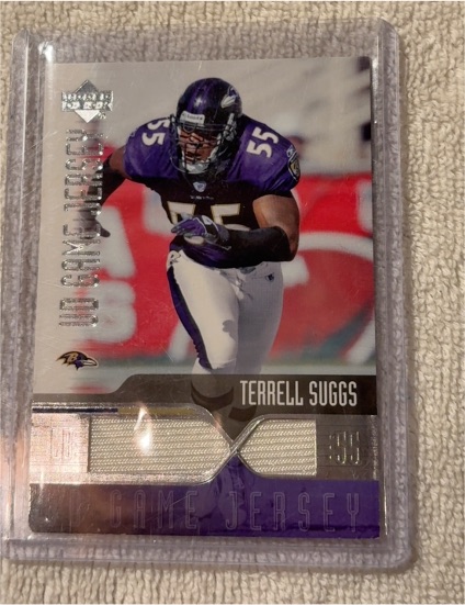 2003 Upper Deck Terrell Suggs Game Jersey — front