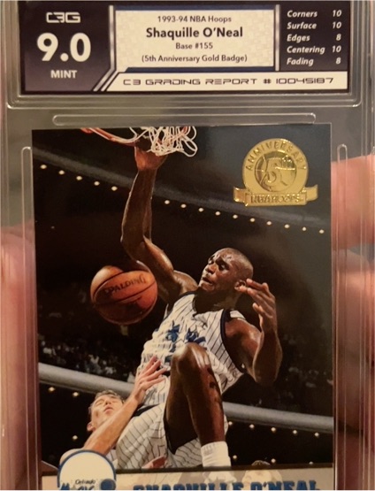 1993-94 NBA Hoops #155 Shaquille O'Neal — front