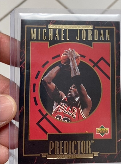 1994 Upper Deck Collector's Choice Predictor #P1 Michael Jordan — front
