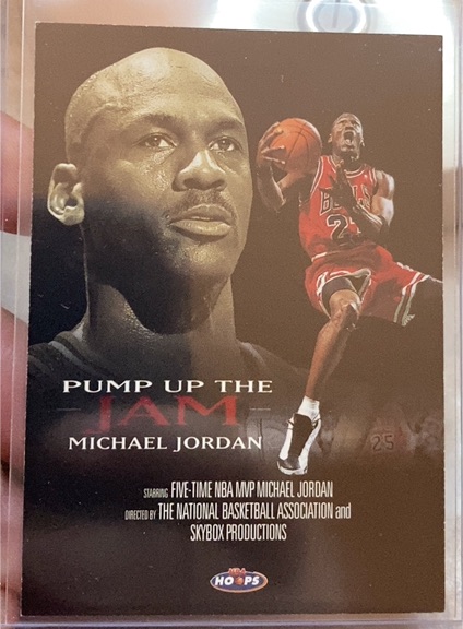 1996 Skybox Hoops Pump Up The Jam Michael Jordan — front