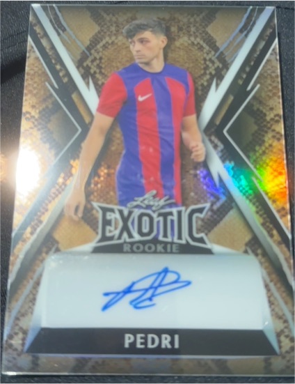 2021 Leaf Exotic Rookie Pedri — front