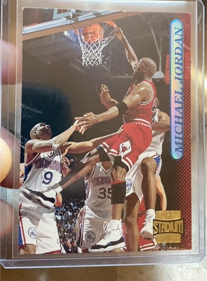 1990 Stadium Club #1 Michael Jordan — front