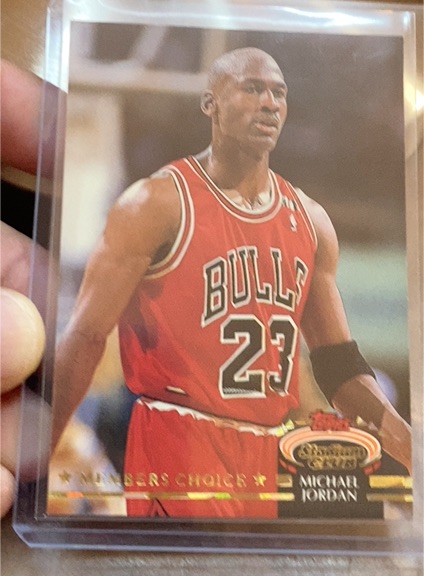1993 Topps Stadium Club Members Choice #1 Michael Jordan — front