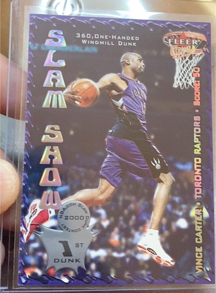 2000 Fleer Ultra Slam Show #1 Vince Carter — front