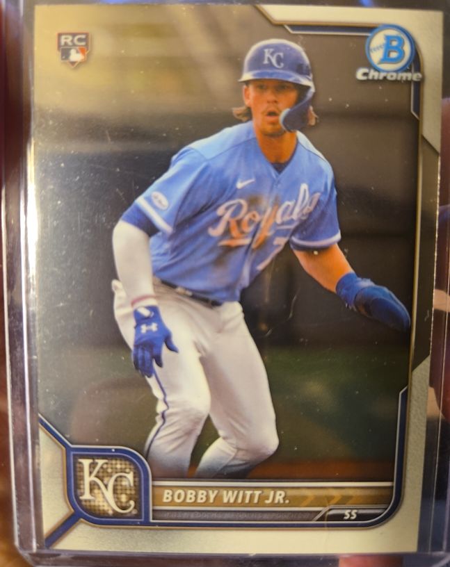 2021 Bowman Chrome Prospects #BCP-1 Bobby Witt Jr. — front