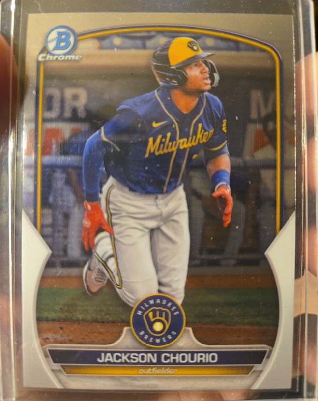 2023 Bowman Chrome #BCP-1 Jackson Chourio — front