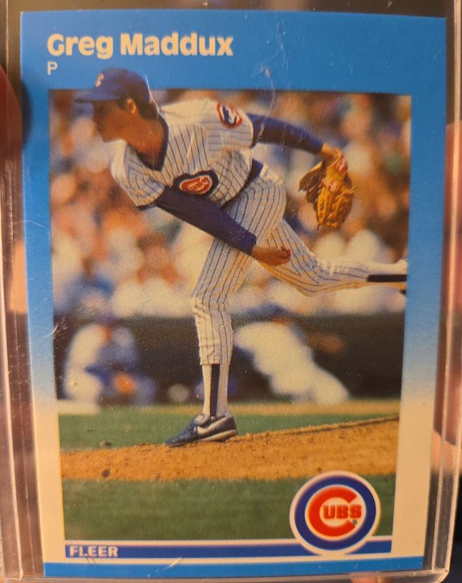 1987 Fleer #548 Greg Maddux — front
