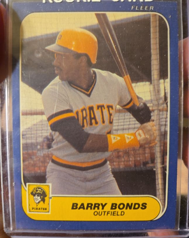 1986 Fleer #548 Barry Bonds — front