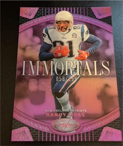 2021 Panini Certified Immortals #IM-58 Randy Moss — front