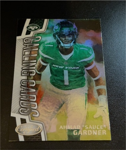 2023 Panini Certified #1 Ahmad 'Sauce' Gardner — front