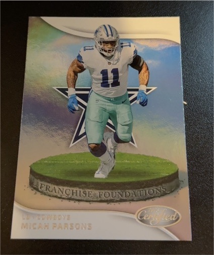 2021 Panini Certified Franchise Foundations #FF-MP Micah Parsons — front