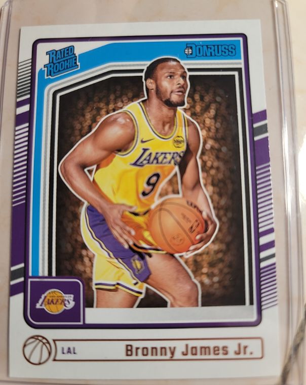 2022 Donruss Rated Rookie #RR-1 Bronny James Jr. — front