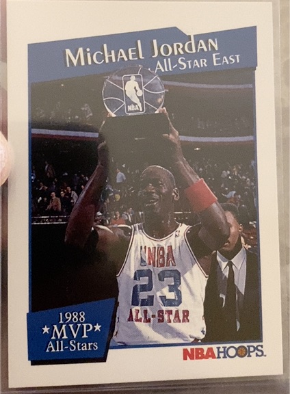 1988 NBA Hoops Michael Jordan All-Star East MVP All-Stars — front