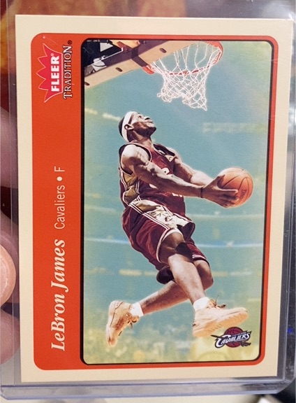 2003 Fleer Tradition #1 LeBron James — front