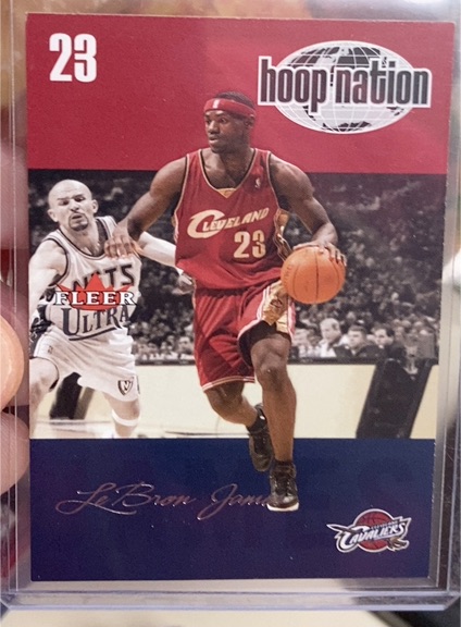 2003 Fleer Ultra #23 LeBron James — front