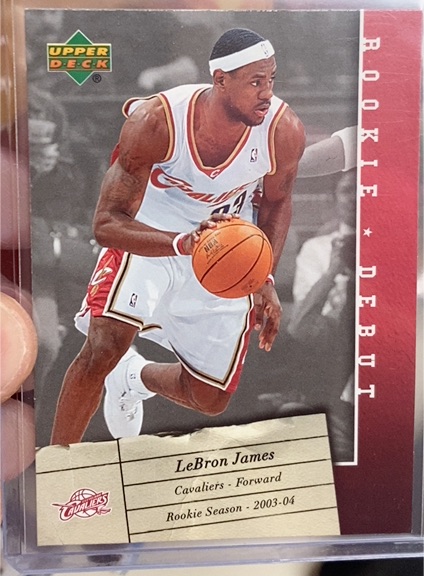 2003 Upper Deck Rookie Debut LeBron James — front