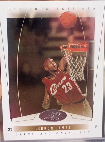 2003 Topps Hot Prospects NBA #23 LeBron James — front