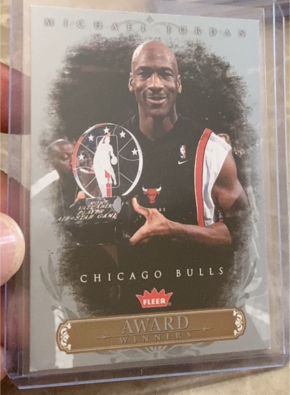 1997 Fleer Award Winners Michael Jordan — front