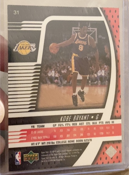 1998-99 Upper Deck Ionix #31 Kobe Bryant — front