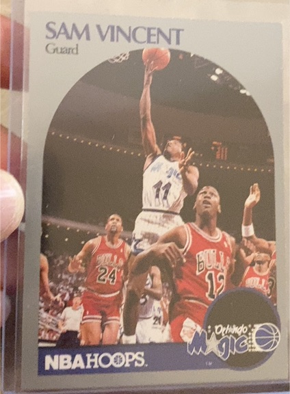 1990-91 NBA Hoops #223A Sam Vincent — front