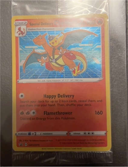 2020 Pokemon Center Special Delivery Charizard SWSH075 — front