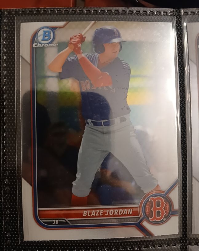 2022 Bowman Chrome Prospect #BCP-58 Blaze Jordan — front