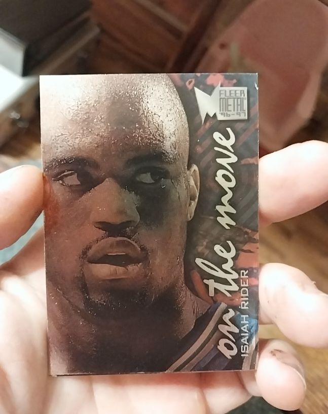 1996-97 Fleer Metal #120 Isaiah Rider — front