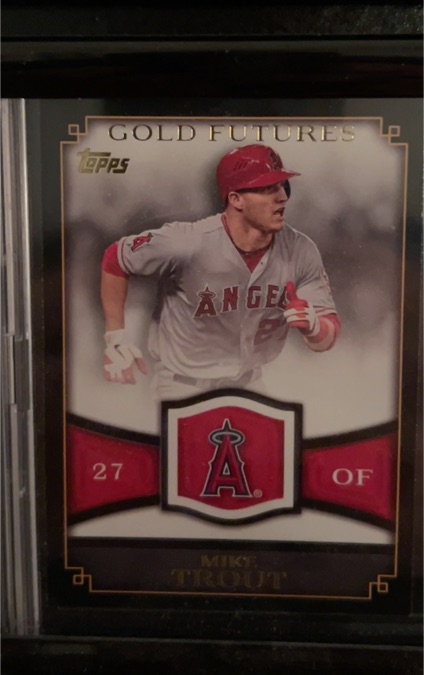 2012 Topps Gold Futures #GF-16 Mike Trout — front