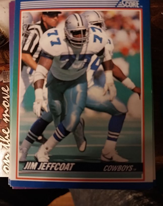 1990 Score #33 Jim Jeffcoat — front