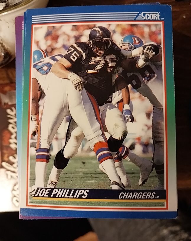 1990 Score #36 Joe Phillips — front