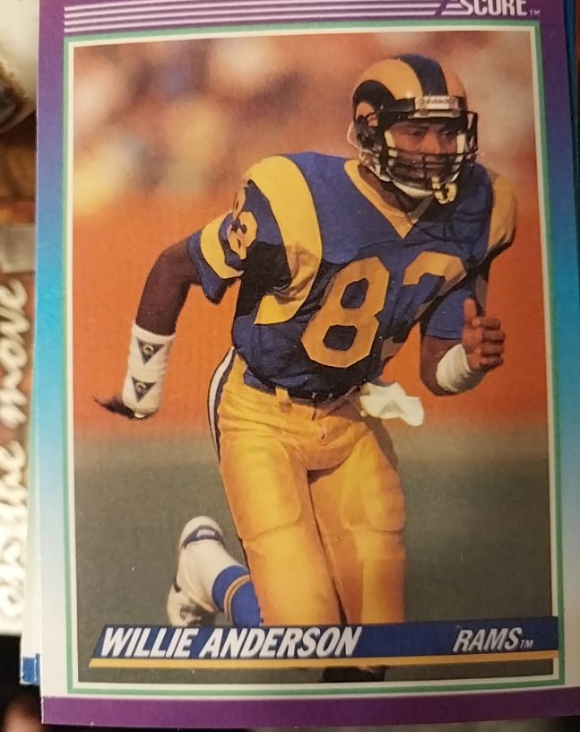1990 Score #125 Willie Anderson — front