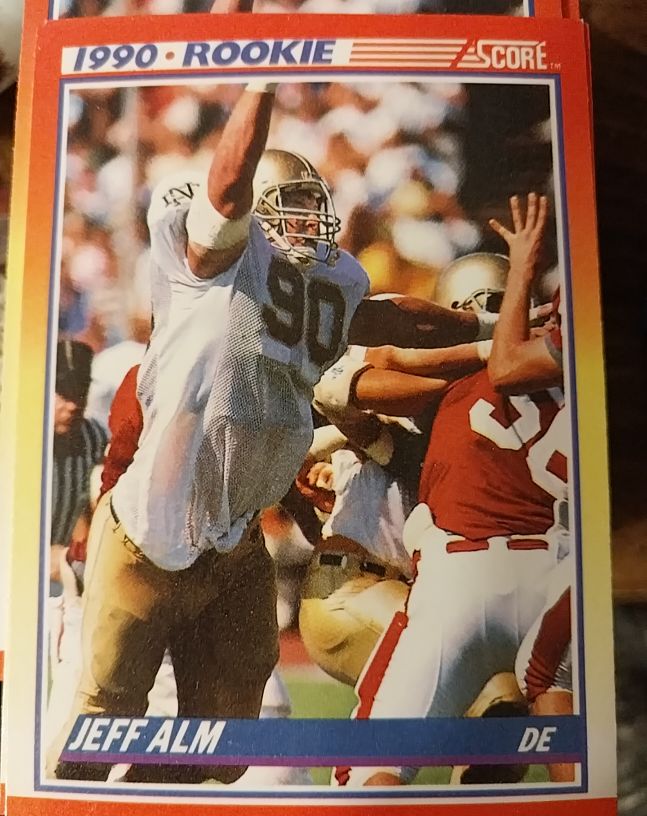 1990 Score #298 Jeff Alm Rookie — front