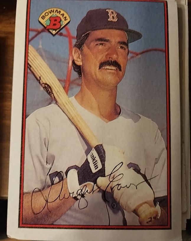 1989 Bowman #35 Dwight Evans Boston Red Sox — front