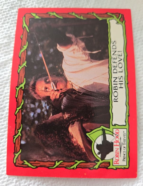 1991 Topps Robin Hood Prince of Thieves #21 A Sworn Enemy Is Made! — front