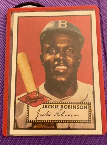 1952 Topps #312 Jackie Robinson — front