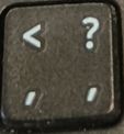 Alienware AW410K Mechanical Gaming Keyboard Replacement Keycap < ? / — front