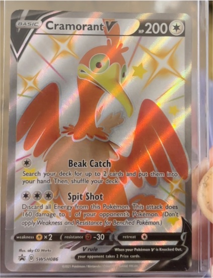 2021 Pokémon TCG SWSH086 Cramorant V — front