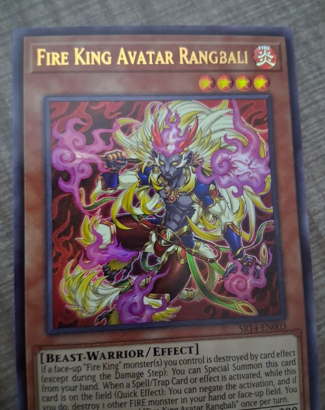 Yu-Gi-Oh! SR14-EN003 Fire King Avatar Rangbali — front
