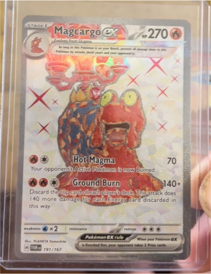 2024 Pokémon TCG Scarlet & Violet Twilight Masquerade #191 Magcargo GX — front