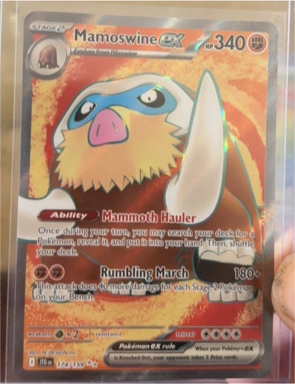 2025 Pokémon SV09: Journey Together #174/159 Mamoswine ex — front