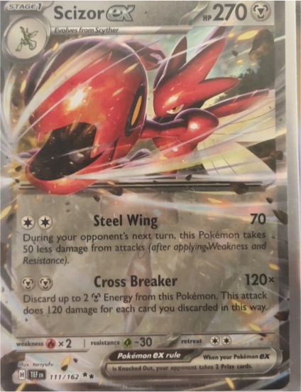 2024 Pokémon Scarlet & Violet #111 Scizor ex — front