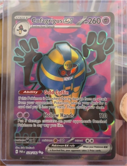 2023 Pokémon TCG SV04: Paradox Rift #224/182 Cofagrigus ex — front
