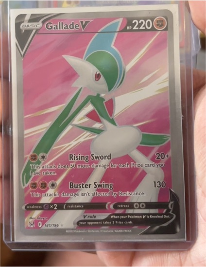 2022 Pokémon TCG Lost Origin #181 Gallade V — front
