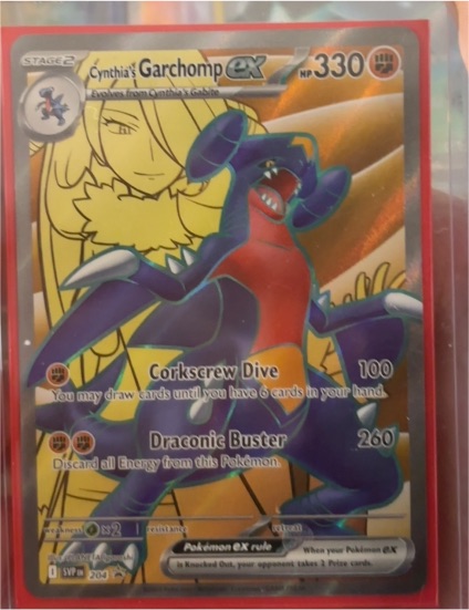 2023 Pokémon Scarlet & Violet Black Star Promo #204 Cynthia's Garchomp ex — front