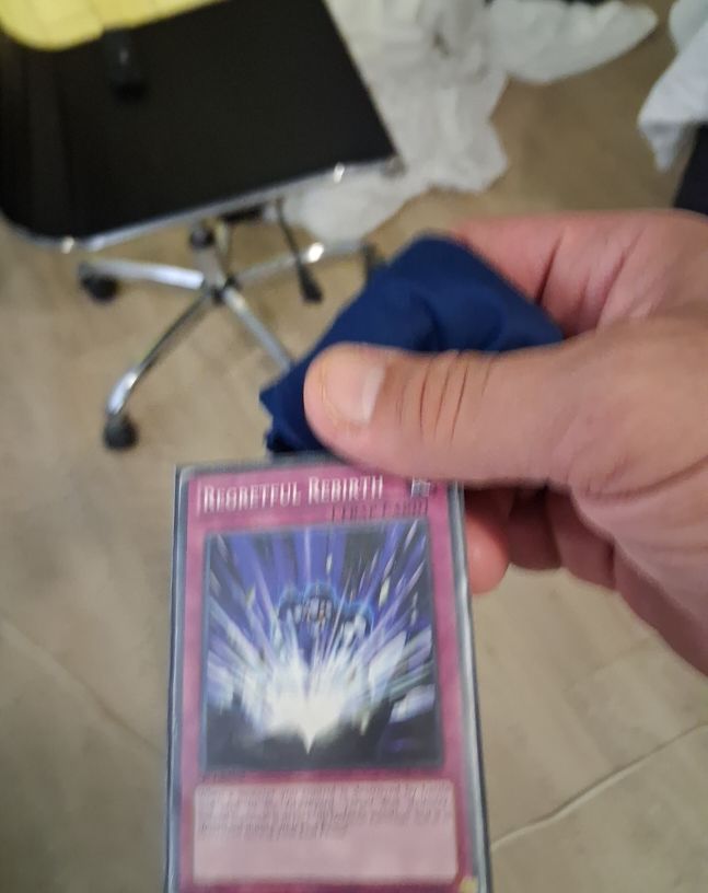 Yu-Gi-Oh! Regretful Rebirth Trap Card — front